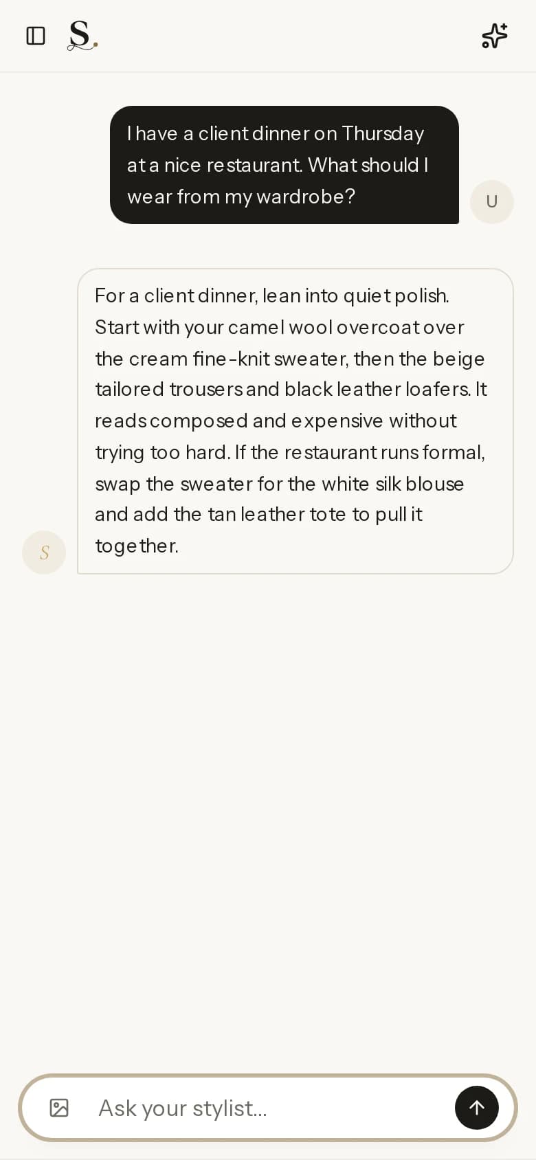 Personal Stylist — A personal stylist in your pocket