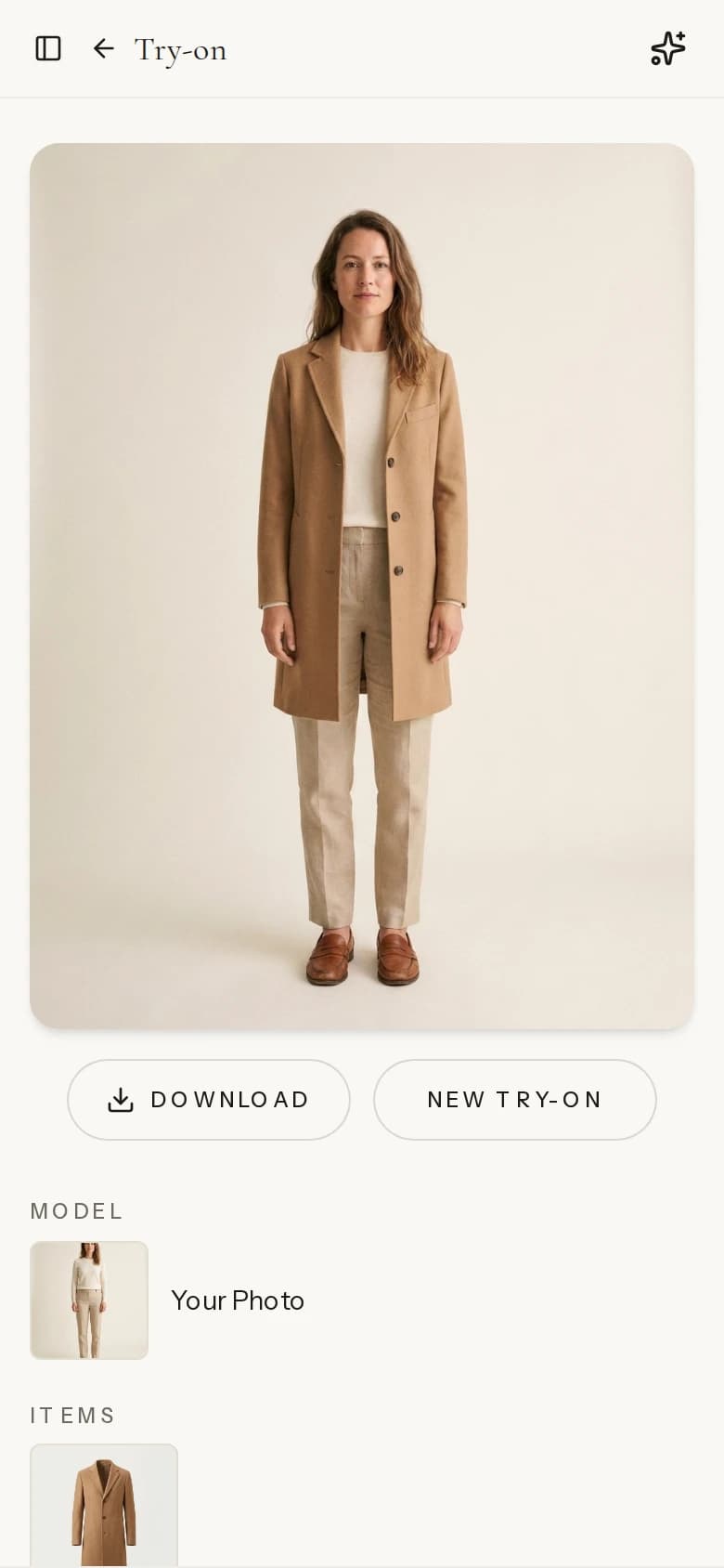 Virtual Try-On — Try any outfit on your own photo
